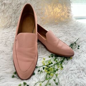 Madewell The‎ Frances Leather Loafer in Pink Oyster Slip On Comfy Size 8.5